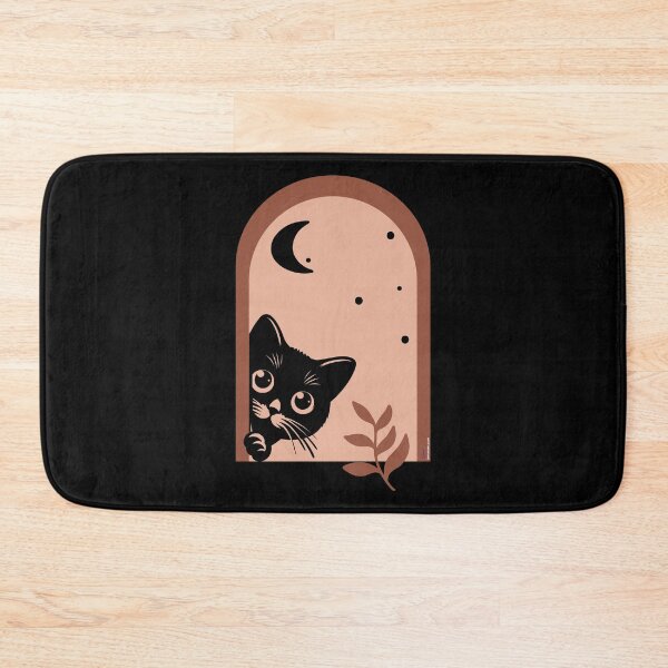 Item preview, Boho Starry Night Peeking Cat | Boho Cat | Funny Cute Cat | Graphic | Good Vibes collection designed and sold by Made by Tamar.