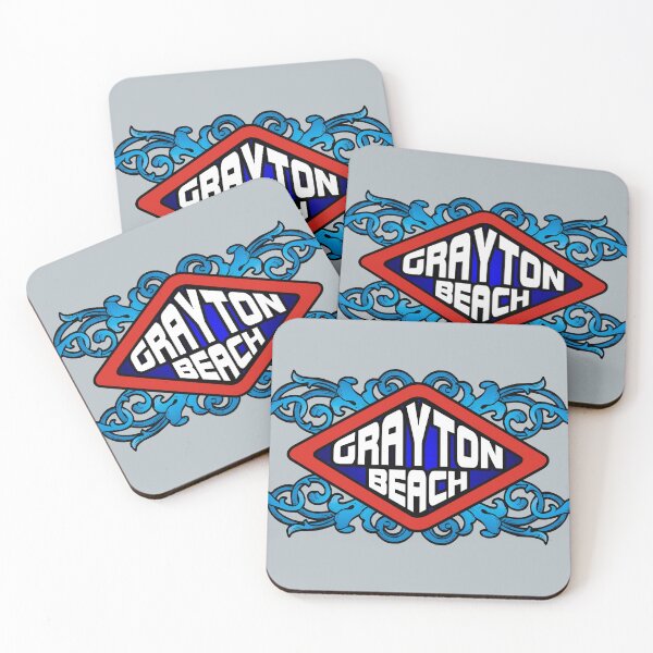 Item preview, Grayton Beach FL Florida emblem retro sign designed and sold by studioss76.