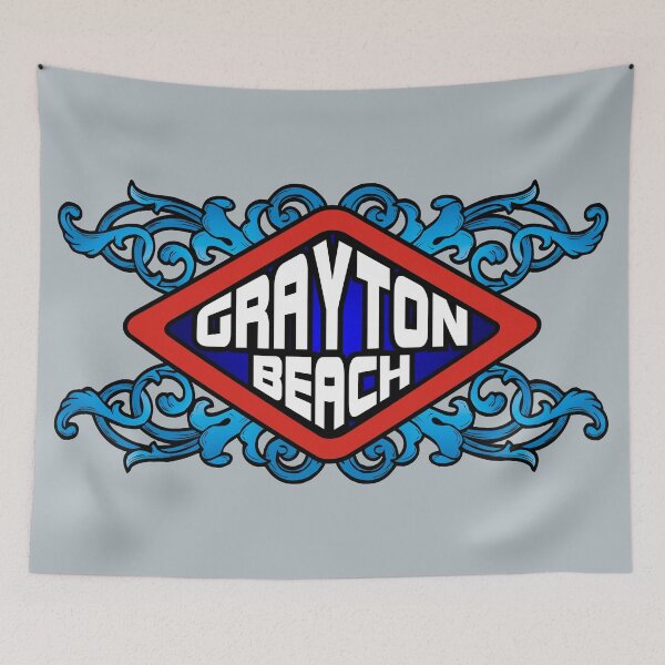 Item preview, Grayton Beach FL Florida emblem retro sign designed and sold by studioss76.
