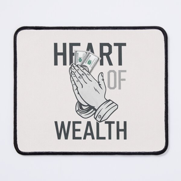 Item preview, Heart of Wealth T-Shirt – Minimalist Praying Hands with Dollar Bill Design, Inspirational Money Logo, Simple Outline Art on White Background designed and sold by benjyjump.