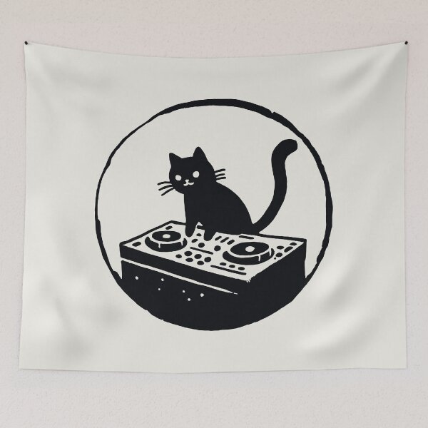 Item preview, DJ Cat designed and sold by artofthenorth.