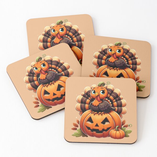 Item preview, happy thanksgiving pumpkin turkey designed and sold by GogoGrove.