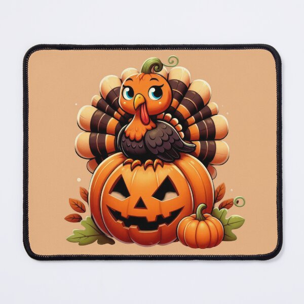 Item preview, happy thanksgiving pumpkin turkey designed and sold by GogoGrove.