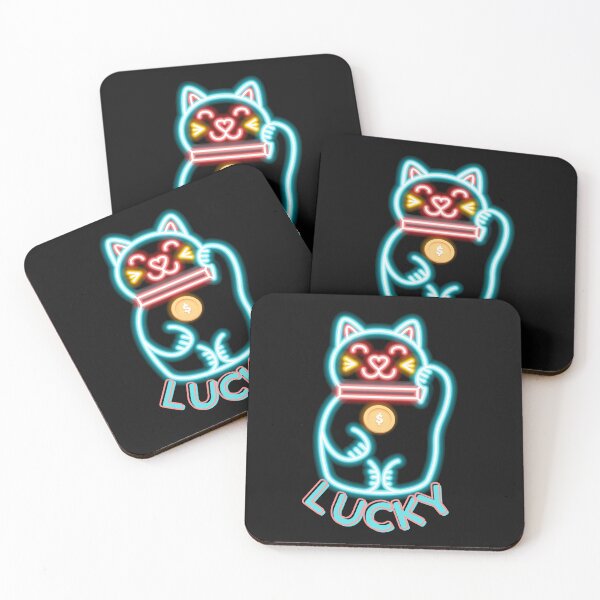 Item preview, Lucky Neon Kitty designed and sold by Sammi7angel.