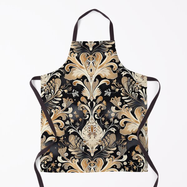 Item preview, Elegant Beige and Black Venetian Pattern designed and sold by HausKatz.