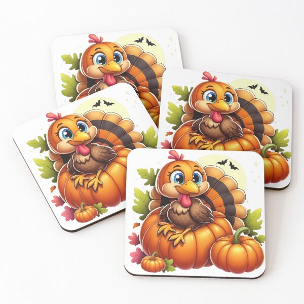 Item preview, happy thanksgiving pumpkin turkey designed and sold by GogoGrove.