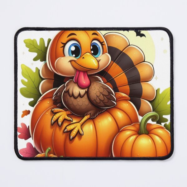 Item preview, happy thanksgiving pumpkin turkey designed and sold by GogoGrove.