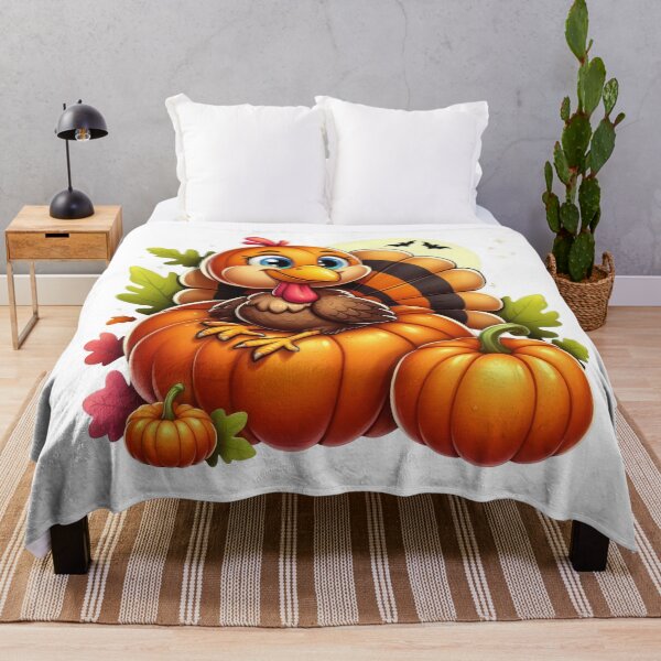 Item preview, happy thanksgiving pumpkin turkey designed and sold by GogoGrove.
