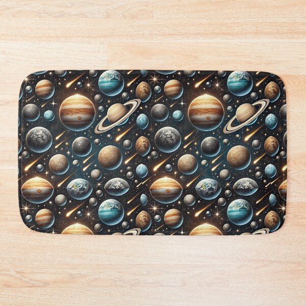 Item preview, Celestial Marvels: Planet & Star Pattern designed and sold by GlassPenny.
