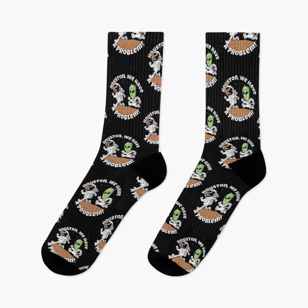 Item preview, Houston, we have a problem! Funny alien and astronaut designed and sold by messy-nessie.