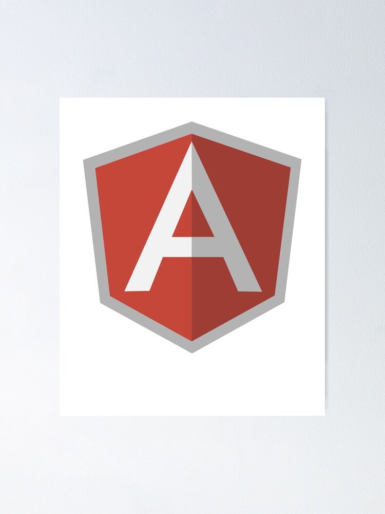 "AngularJS Angular Official Logo T-Shirt" Poster for Sale by Rainwater ...
