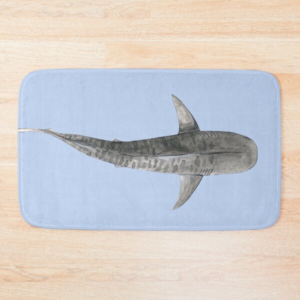 Item preview, TIGER SHARK-Galeocerdo cuvier (above) light blue designed and sold by BEATRIZ ABAITUA.