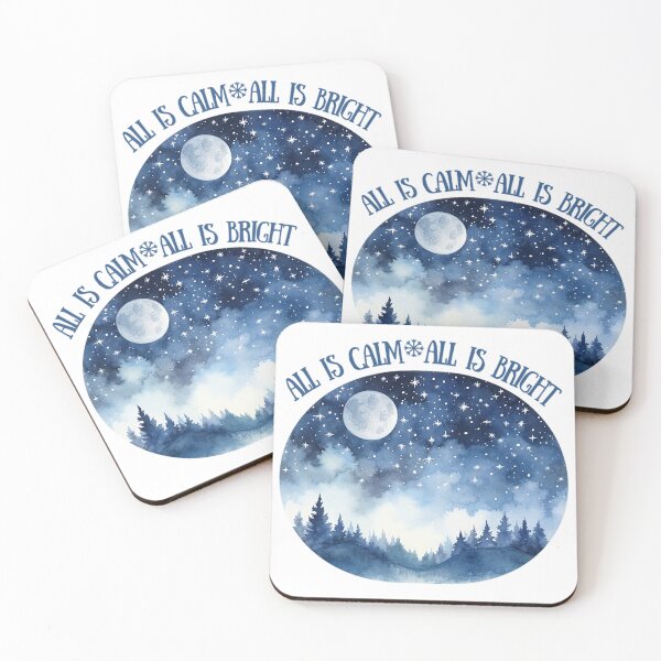 Item preview, All is Calm, All is Bright. Celebrating the Christmas and the Winter Solstice. designed and sold by SSustainable.