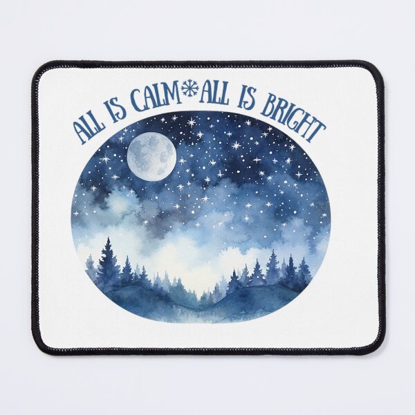 Item preview, All is Calm, All is Bright. Celebrating the Christmas and the Winter Solstice. designed and sold by SSustainable.