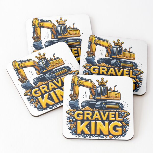 Item preview, Gravel King - The King of the Construction Site designed and sold by Capizione.