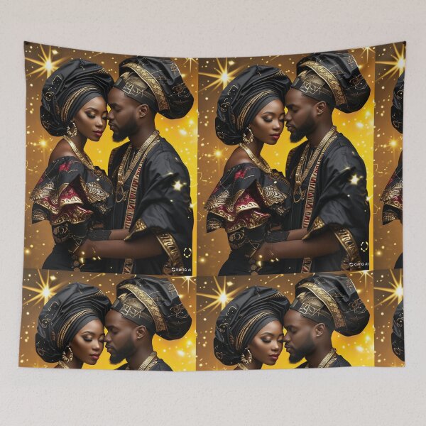 Item preview, Romantic African Couple designed and sold by Infinitegoods1.