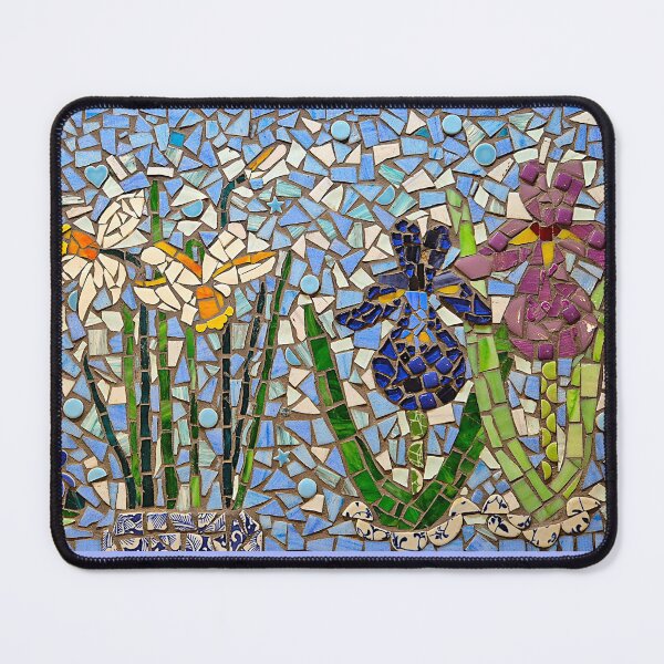 Item preview, Spring flowers mosaic tile design designed and sold by flowergirlrosie.