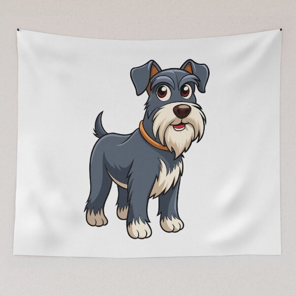 Artikelvorschau, Anmutige Standardschnauzer-Hundekunst entworfen und verkauft von iwcus.