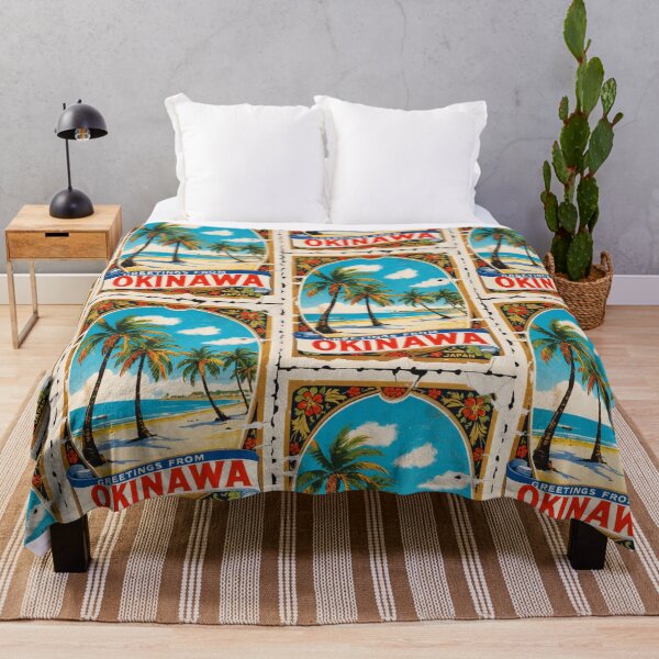 Item preview, Okinawa Japan Vintage Travel Retro Postcard Design designed and sold by TravelPostcardGems.