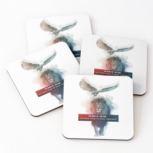 Item preview, The Spirit of the Lord was Upon Jesus, Lion and Dove Art  designed and sold by Faithloveshop.