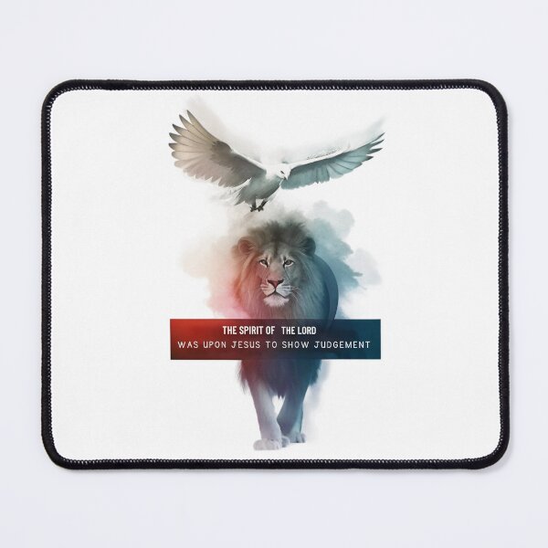 Item preview, The Spirit of the Lord was Upon Jesus, Lion and Dove Art designed and sold by Faithloveshop.