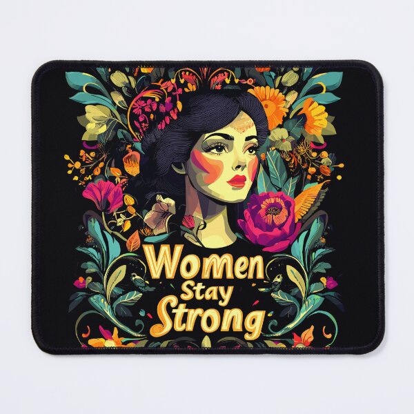 Item preview, Abstract Floral Women Stay Strong graphic design designed and sold by Artbyminga.