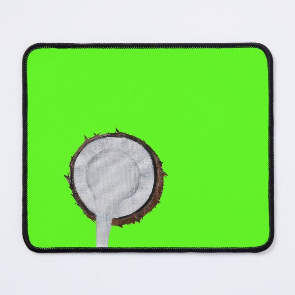 Item preview, HALF of COCONUT, COCONUT MILK on GREEN designed and sold by EstelleCress.