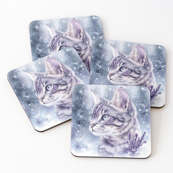 Item preview,  Arctic Silver Bengal Cat designed and sold by Nocturne  Paws.