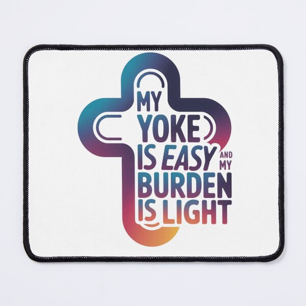 Item preview, My Yoke is Easy and My Burden is Light, Cross Art designed and sold by Faithloveshop.