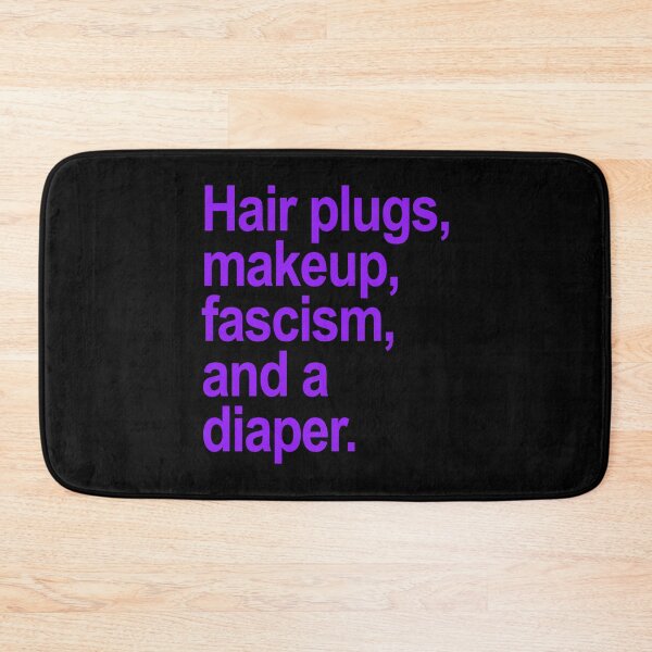 Item preview, trump defined - Hair plugs, makeup, fascism, and a diaper (purple) designed and sold by Thelittlelord.