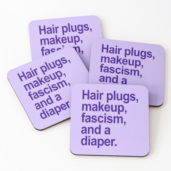 Artikelvorschau, trump defined - Hair plugs, makeup, fascism, and a diaper (purple) entworfen und verkauft von Thelittlelord.