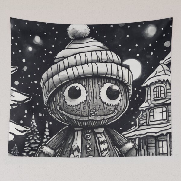 Item preview, Christmas/Holiday Doll - Watercolor & Ink 1 designed and sold by KBMediaArt.