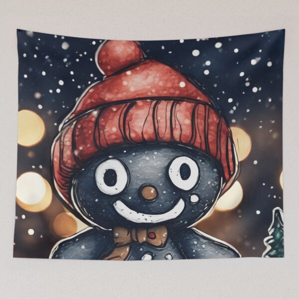 Item preview, Christmas/Holiday Doll - Watercolor & Ink 2 designed and sold by KBMediaArt.