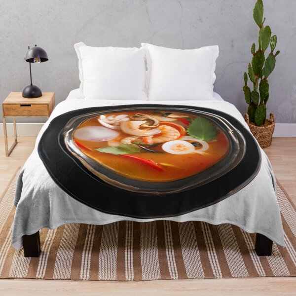 Item preview, A bowl of soup with shrimp, mushrooms, and egg designed and sold by PWDigitalArt.