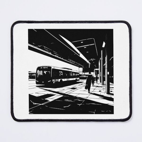 Item preview, Bus Station Terminal Transit Stop Hub Urban Commuter designed and sold by inkoutninja.