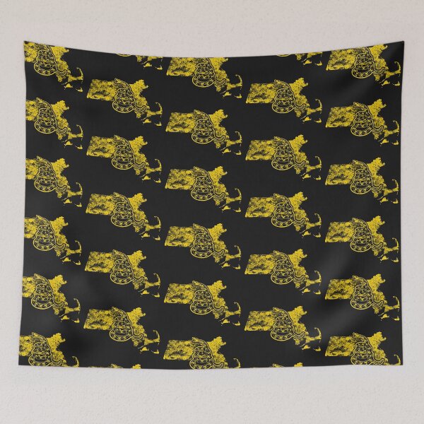 Item preview, MASSACHUSETTS  - Freedom Is The Superpower - Gadsden Snake Flag - Dont Tread On Me design  designed and sold by pelagio.