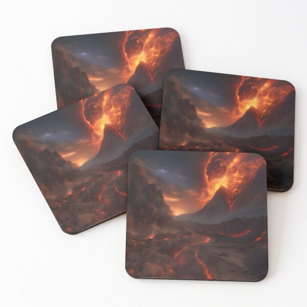 Item preview, Sunset Over Molten Plains - Molten Realms Collection designed and sold by SpacePrintss.