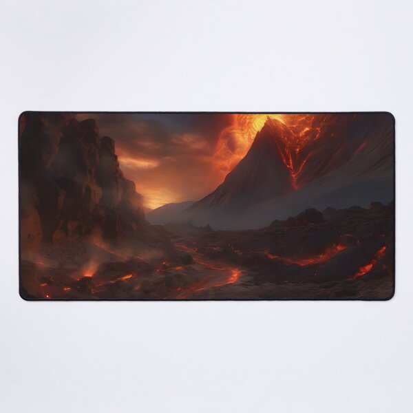 Item preview, Sunset Over Molten Plains - Molten Realms Collection designed and sold by SpacePrintss.