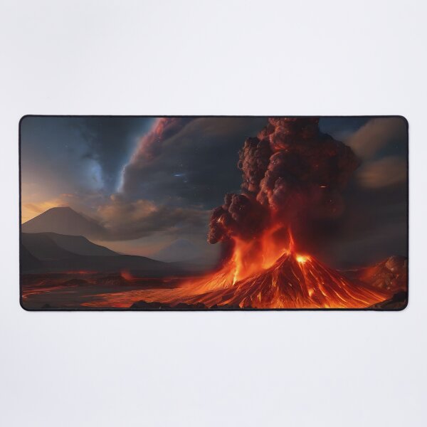 Item preview, Molten River Beneath Fiery Cosmos - Molten Realms Collection designed and sold by SpacePrintss.