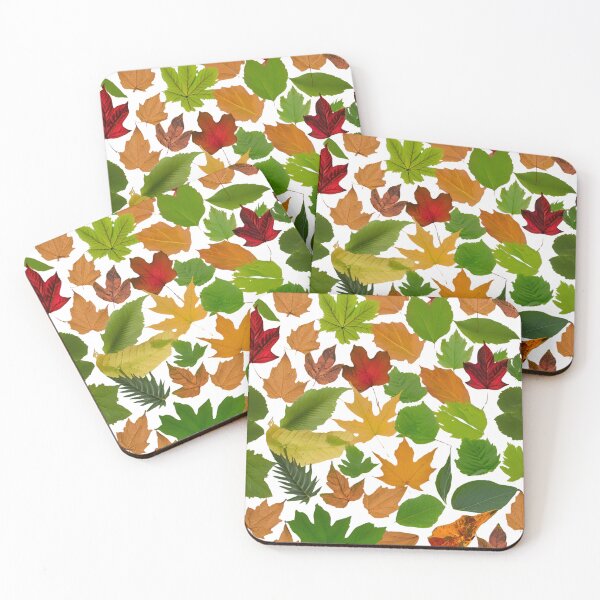 Item preview, A collection of leaves of various colors, including green, yellow, and red designed and sold by PWDigitalArt.