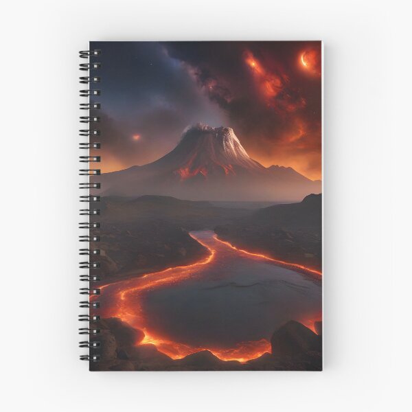 Item preview, Lava Fields Beneath Cosmic Skies - Molten Realms Collection designed and sold by SpacePrintss.