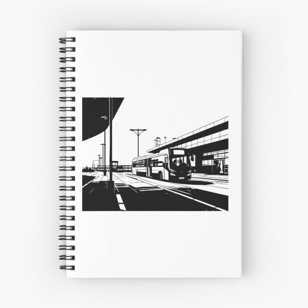 Item preview, Bus Station Terminal Transit Stop Hub Urban Commuter designed and sold by inkoutninja.