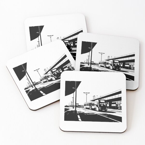 Item preview, Bus Station Terminal Transit Stop Hub Urban Commuter designed and sold by inkoutninja.