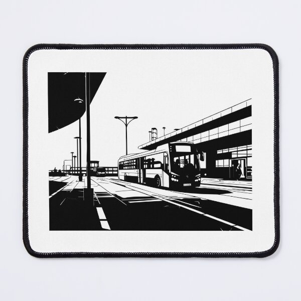 Item preview, Bus Station Terminal Transit Stop Hub Urban Commuter designed and sold by inkoutninja.
