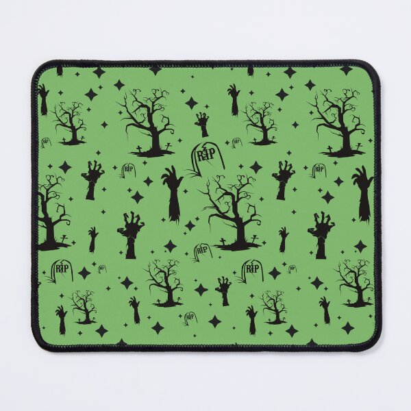 Item preview, Zombie Graveyard Black on green designed and sold by Kimber Nova.