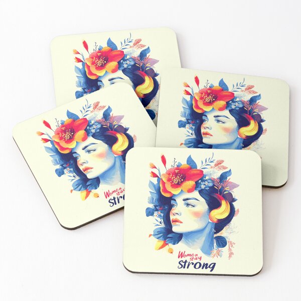 Item preview, Women Stay Strong Feminine graphic design designed and sold by Artbyminga.
