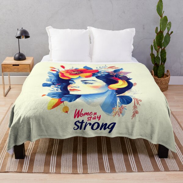 Item preview, Women Stay Strong Feminine graphic design designed and sold by Artbyminga.
