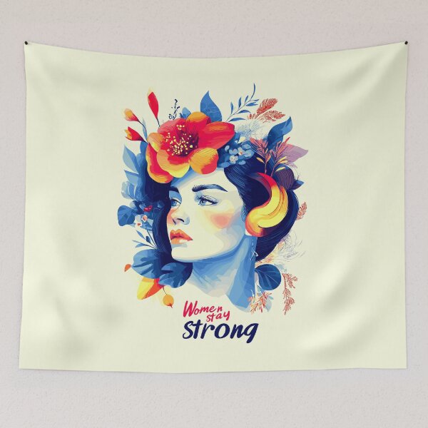 Item preview, Women Stay Strong Feminine graphic design designed and sold by Artbyminga.