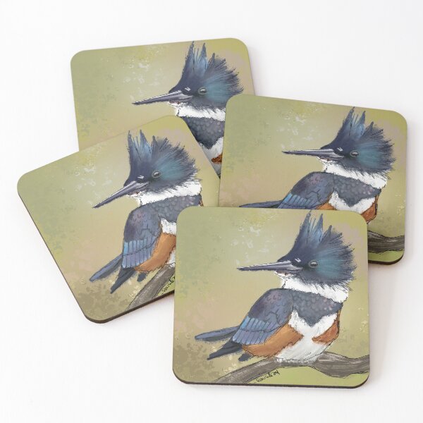 Item preview, Belted Kingfisher designed and sold by Kim Rausch.