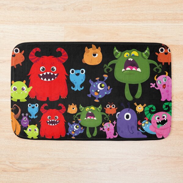 Item preview, Cute Little Monsters Party Red designed and sold by LaartStudio.